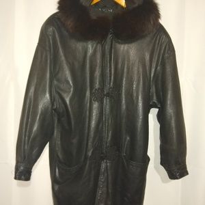Vintage Versace Soft Leather Coat